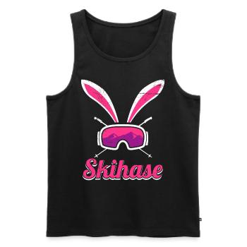 Skihase Apres Party Skifahren Frauen Ski Hasen - Männer Premium Bio Tank Top - Schwarz - Vorne - Michal (187cm)