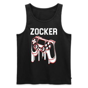 Videospiele Konsole Gamer Video Spieler Gaming - Männer Premium Bio Tank Top - Schwarz - Vorne - Michal (187cm)
