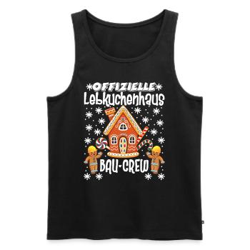 Lebkuchenhaus Bau Crew Weihnachtsbäckerei - Männer Premium Bio Tank Top - Schwarz - Vorne - Michal (187cm)