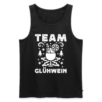 Glühwein Bude Team Glühwein Weihnachten - Männer Premium Bio Tank Top - Schwarz - Vorne - AI Model Male 178 light (178cm)
