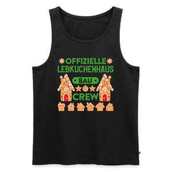 Lebkuchenhaus Bau Crew Weihnachtsbäckerei - Männer Premium Bio Tank Top - Schwarz - Vorne - Michal (187cm)