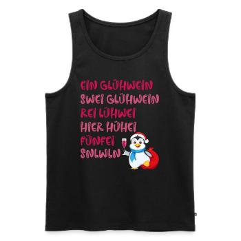Weihnachtsmarkt Ein Glühwein Swei Glühwein - Männer Premium Bio Tank Top - Schwarz - Vorne - Michal (187cm)