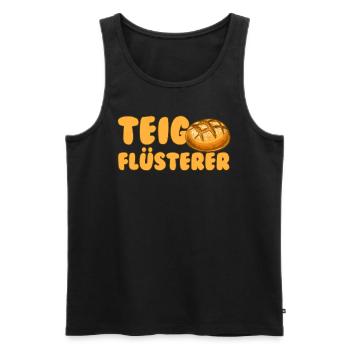 Teigflüsterer Backliebhaber Backfans Backen - Männer Premium Bio Tank Top - Schwarz - Vorne - Michal (187cm)