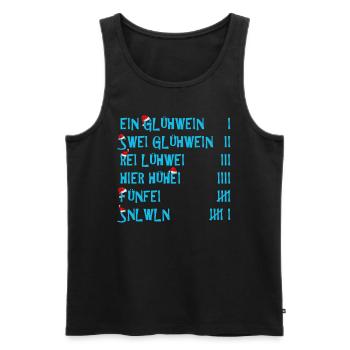 Weihnachten Ein Glühwein Swei Glühwein Rei - Männer Premium Bio Tank Top - Schwarz - Vorne - Michal (187cm)
