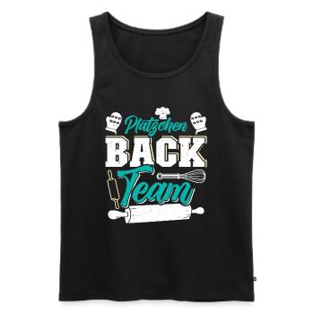 Plätzchen Back Team Weihnachtsgebäck Kekse - Männer Premium Bio Tank Top - Schwarz - Vorne - Michal (187cm)