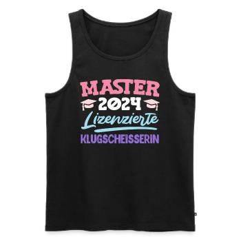 Master 2024 Lizenzierte Klugscheisserin Master's - Männer Premium Bio Tank Top - Schwarz - Vorne - Michal (187cm)