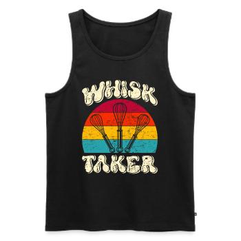 Bäcker Whisk Taker Backliebhaber Backen Teig - Männer Premium Bio Tank Top - Schwarz - Vorne - Michal (187cm)