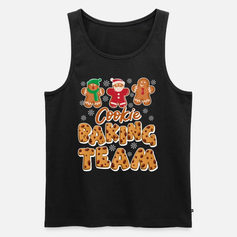 Baking Team Plätzchen Backliebhaber Backen - Männer Premium Bio Tank Top - Schwarz