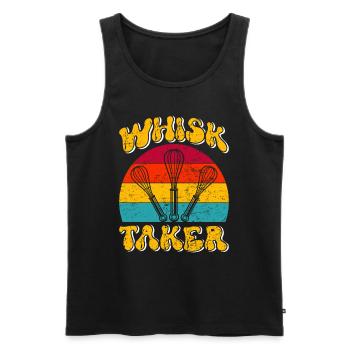 Bäcker Whisk Taker Backliebhaber Backen Teig - Männer Premium Bio Tank Top - Schwarz - Vorne - AI Model Male 178 light (178cm)