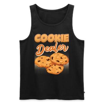 Plätzchen Dealer Backstube Backliebhaber Backen - Männer Premium Bio Tank Top - Schwarz - Vorne - AI Model Male 178 light (178cm)