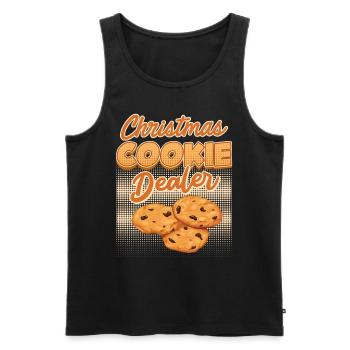 Plätzchen Dealer Backstube Backliebhaber Backen - Männer Premium Bio Tank Top - Schwarz - Vorne - AI Model Male 178 light (178cm)