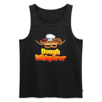Dough Whisperer Baking Lovers Baking Fans Baking - Men's Premium Organic Tank Top - black - Front - Michal (187cm)