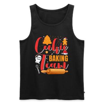Cookie Baking Team Christmas Biscuits Cookies - Men's Premium Organic Tank Top - black - Front - Michal (187cm)