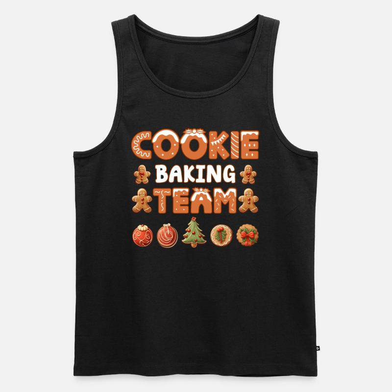 Plätzchen Cookie Baking Team Weihnachten - Männer Premium Bio Tank Top - Schwarz