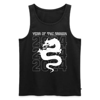 Nouvel An chinois Année du Dragon Chine - Débardeur bio Premium Homme - noir - Devant - AI Model Male 178 light (178cm)