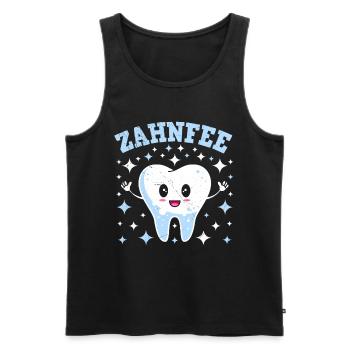 Faschingskostüm ZAHNFEE Karneval Party Zahn - Männer Premium Bio Tank Top - Schwarz - Vorne - Michal (187cm)
