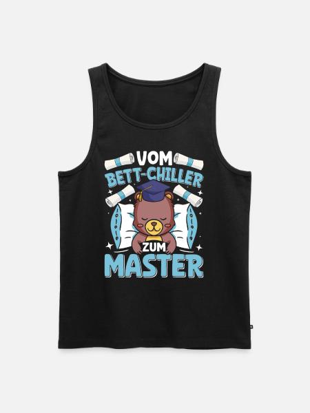 Master's Thesis Completed From Bed Chiller to Bed - Men's Premium Organic Tank Top - black