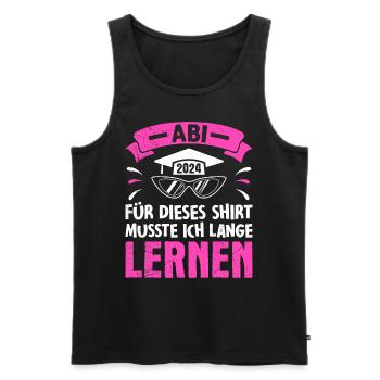 ABI 2024 ABITUR Pour cette chemise Abi graduation - Débardeur bio Premium Homme - noir - Devant - AI Model Male 178 light (178cm)