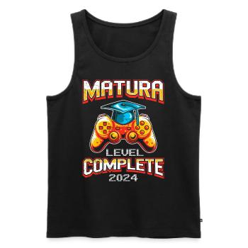 Matura 2024 Niveau Complet Maturanten Lustiges - Débardeur bio Premium Homme - noir - Devant - Michal (187cm)