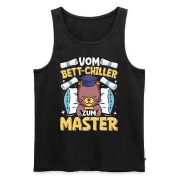 Master's Thesis Completed From Bed Chiller to Bed - Men's Premium Organic Tank Top - black - Front - Michal (187cm)