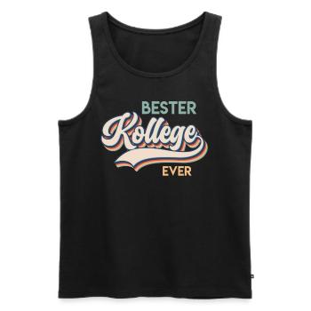 Arbeitskollegen Bester Kollege Ever Coworker - Männer Premium Bio Tank Top - Schwarz - Vorne - AI Model Male 178 light (178cm)