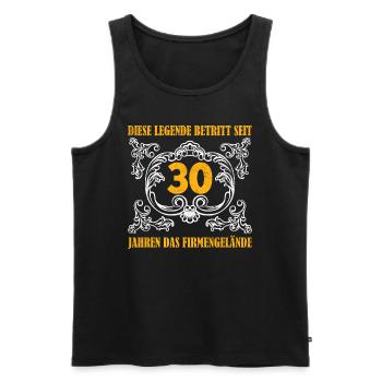 Jubilee Legend Has been entering the site for 30 years - Men's Premium Organic Tank Top - black - Front - Michal (187cm)