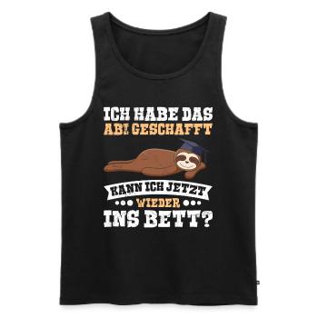 High School Graduates Have Graduated from High School Funny - Men's Premium Organic Tank Top - black - Front - AI Model Male 178 light (178cm)
