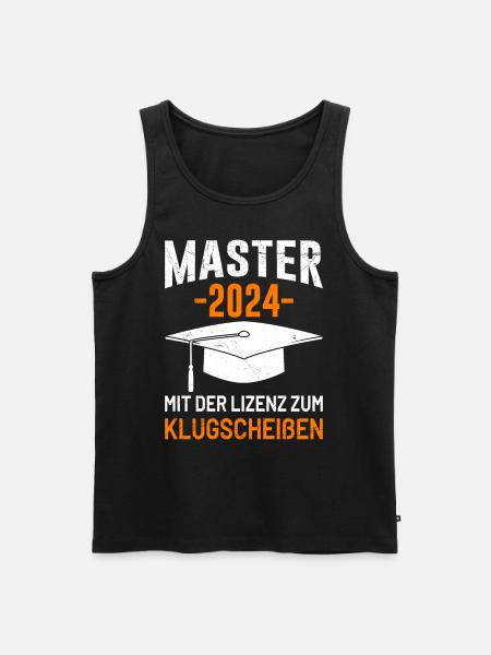 Master 2024 Med licens til smart-shit - Herre Premium økologisk tanktop - sort