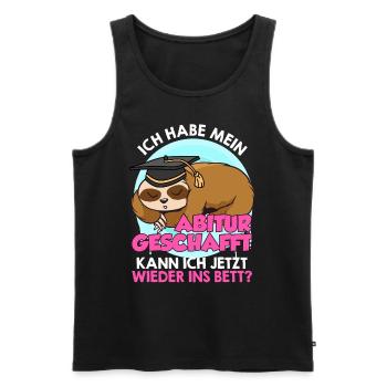 I can go back to bed - Men's Premium Organic Tank Top - black - Front - AI Model Male 178 light (178cm)