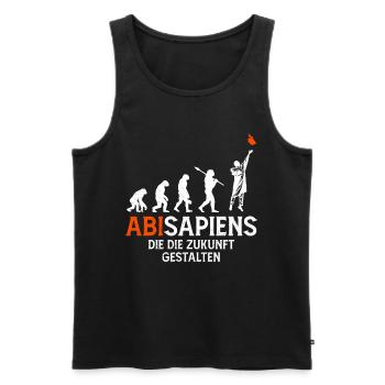 High School Graduates ABISAPIENS Shaping the Future - Men's Premium Organic Tank Top - black - Front - Michal (187cm)