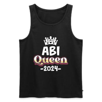 Abitur Queen Abi 2024 Diplômées du secondaire Drôle - Débardeur bio Premium Homme - noir - Devant - Michal (187cm)