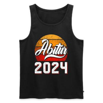Abitur 2024 Abschluss Abiturient Abi Abiturienten - Männer Premium Bio Tank Top - Schwarz - Vorne - Michal (187cm)
