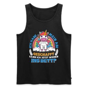 Abiturient Habe Mein Abi Geschafft Abschluss - Männer Premium Bio Tank Top - Schwarz - Vorne - Michal (187cm)