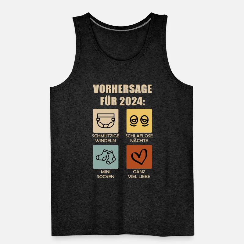 Werdende Eltern 2024 Vorhersage 2024 Männer Premium Bio Tank Top