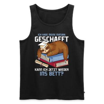 Maturant Habe meine Matura Geschafft Abschluss - Männer Premium Bio Tank Top - Schwarz - Vorne - Michal (187cm)