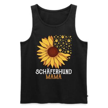 SCHÄFERHUND MAMA Deutscher Schäferhund Besitzerin - Männer Premium Bio Tank Top - Schwarz - Vorne - AI Model Male 178 light (178cm)
