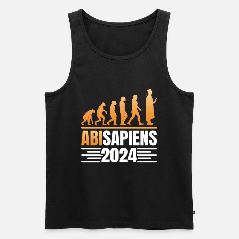 Abschlussparty AbiSapiens 2024 Evolution Abi - Männer Premium Bio Tank Top - Schwarz