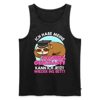 Maturant Habe meine Matura Geschafft Abschluss - Männer Premium Bio Tank Top - Schwarz - Vorne - Michal (187cm)