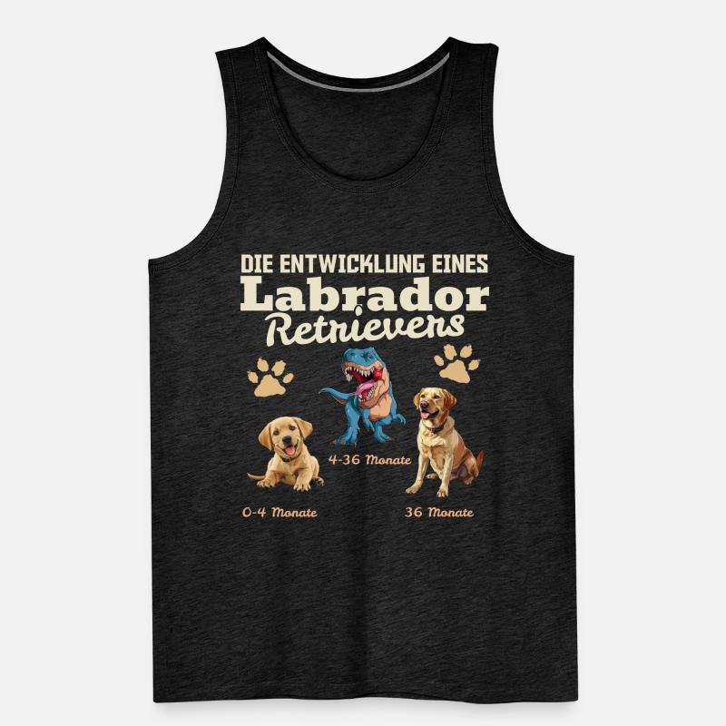 Hundebesitzer DIE EVOLUTION EINES LABRADOR Männer Premium Bio Tank Top