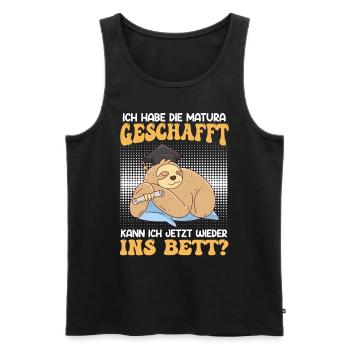 Maturant Habe die Matura Geschafft Abschluss - Männer Premium Bio Tank Top - Schwarz - Vorne - Michal (187cm)
