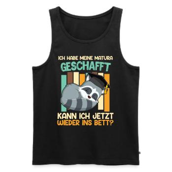 Maturant Habe meine Matura Geschafft Abschluss - Männer Premium Bio Tank Top - Schwarz - Vorne - Michal (187cm)