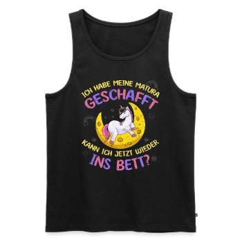 Maturant Habe meine Matura Geschafft Abschluss - Männer Premium Bio Tank Top - Schwarz - Vorne - Michal (187cm)