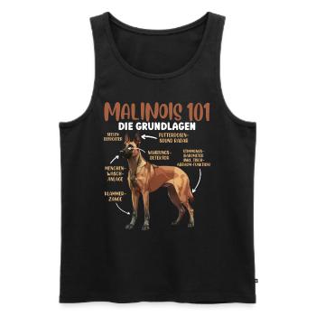 MALIOIS 101 DIE GRUNDLAGEND Lustiges Belgischer - Männer Premium Bio Tank Top - Schwarz - Vorne - AI Model Male 178 light (178cm)