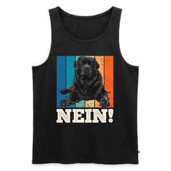 Neufundländer Hundebesitzer NEIN! Newfie Fan - Männer Premium Bio Tank Top - Schwarz - Vorne - Michal (187cm)