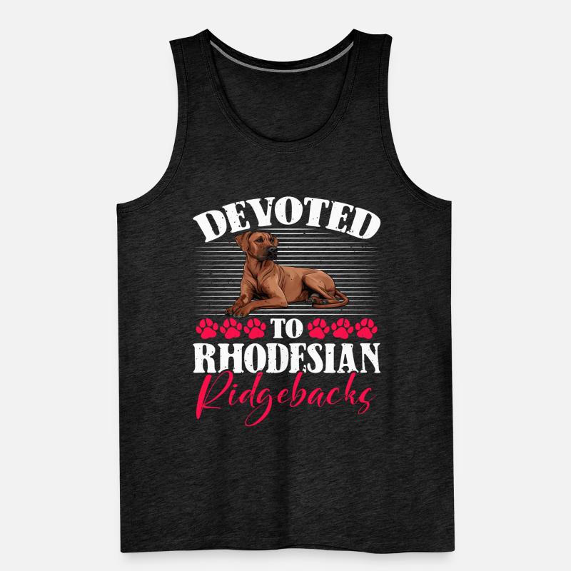 Ridgebacks DEVOTED TO RHODESIAN RIDGEBACKS Männer Premium Bio Tank Top