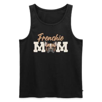 Frenchie Mom Französische Bulldogge Besitzer - Männer Premium Bio Tank Top - Schwarz - Vorne - Michal (187cm)