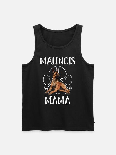 MALINOIS MAMA Dog Owner Belgian - Men's Premium Organic Tank Top - black