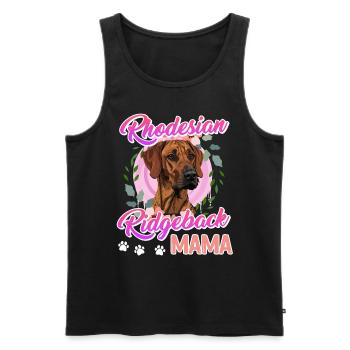 RHODESIAN RIDGEBACK MOM Dog Fan Ridgeback - Men's Premium Organic Tank Top - black - Front - AI Model Male 178 light (178cm)