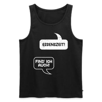 Bald Mama ESSENSZEIT FIND AUCH AUCH! Baby - Männer Premium Bio Tank Top - Schwarz - Vorne - AI Model Male 178 light (178cm)