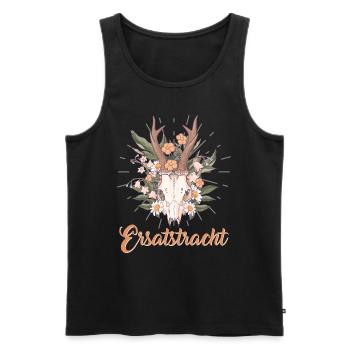 Münchner Volksfest ERSATZTRACHT Dirndl Trachten - Männer Premium Bio Tank Top - Schwarz - Vorne - AI Model Male 178 light (178cm)